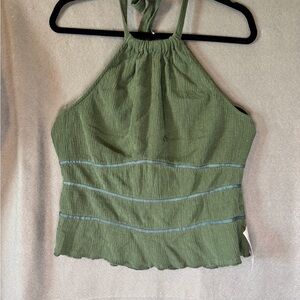Green Halter Neck Women's Top. NWT